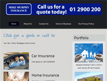 Tablet Screenshot of mikemurphyinsurance.ie